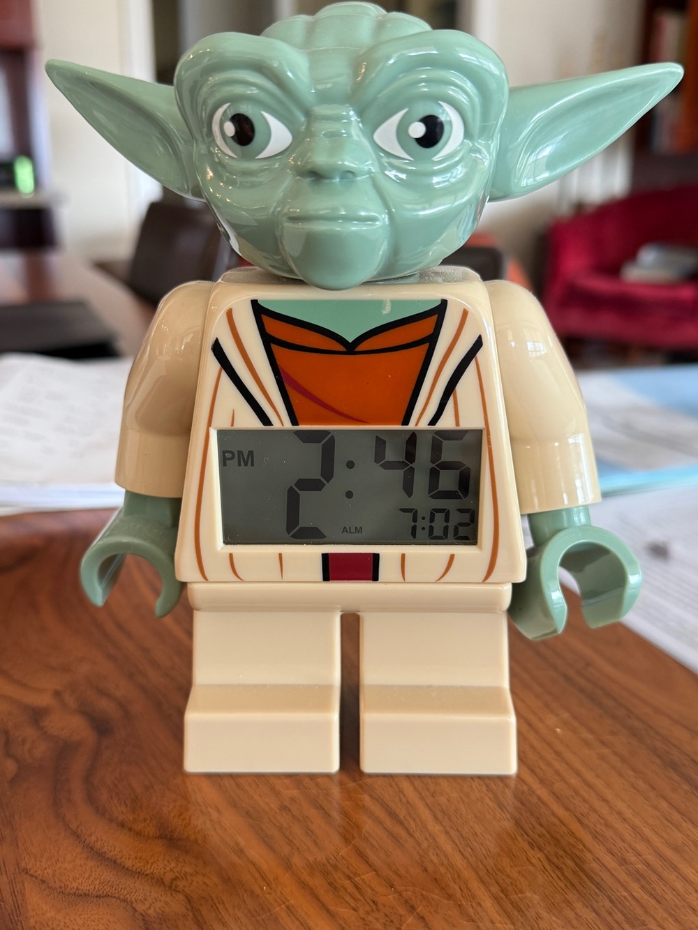 Lego Yoda alarm clock